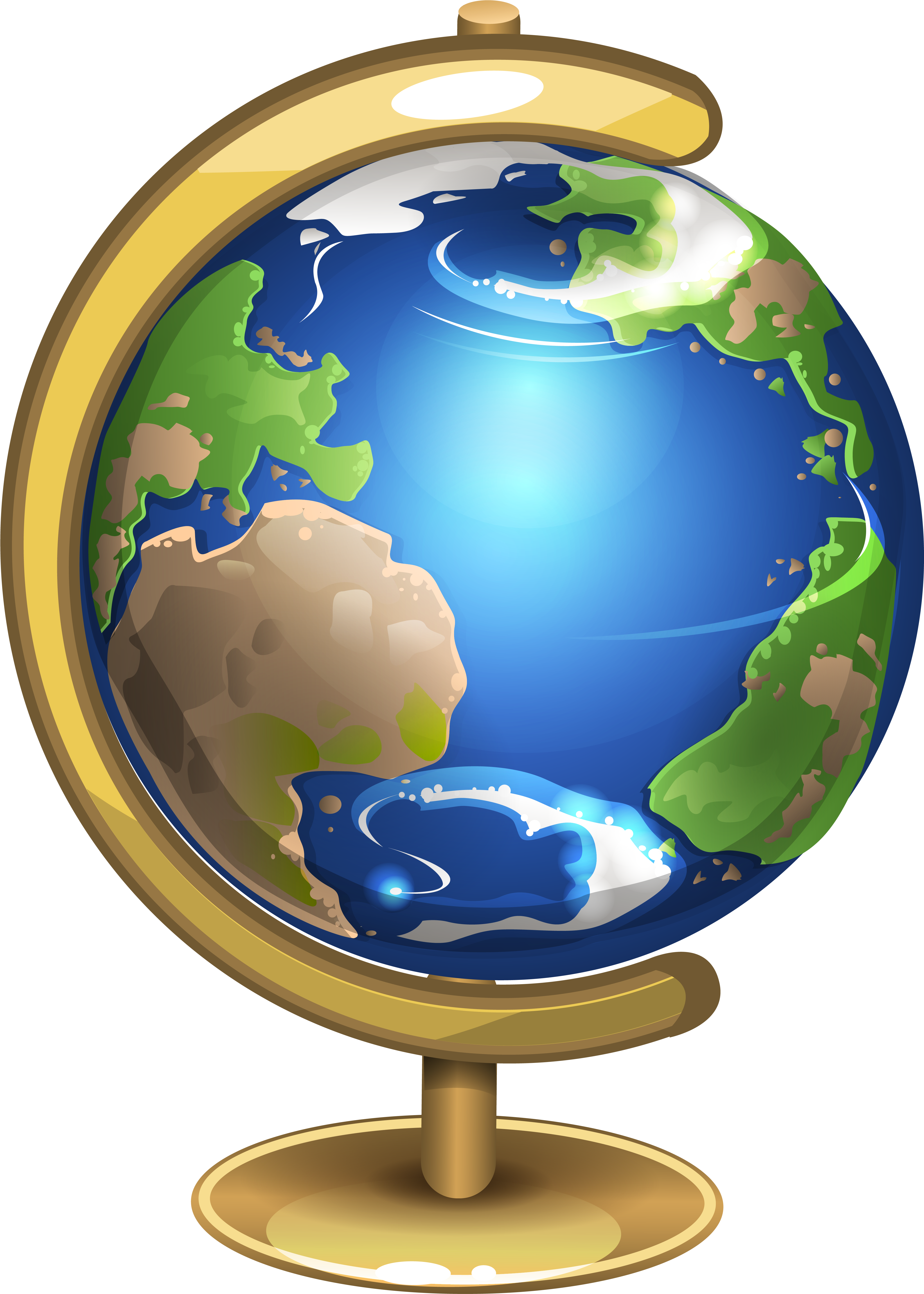 Globe Clipart (4405x6020), Png Download