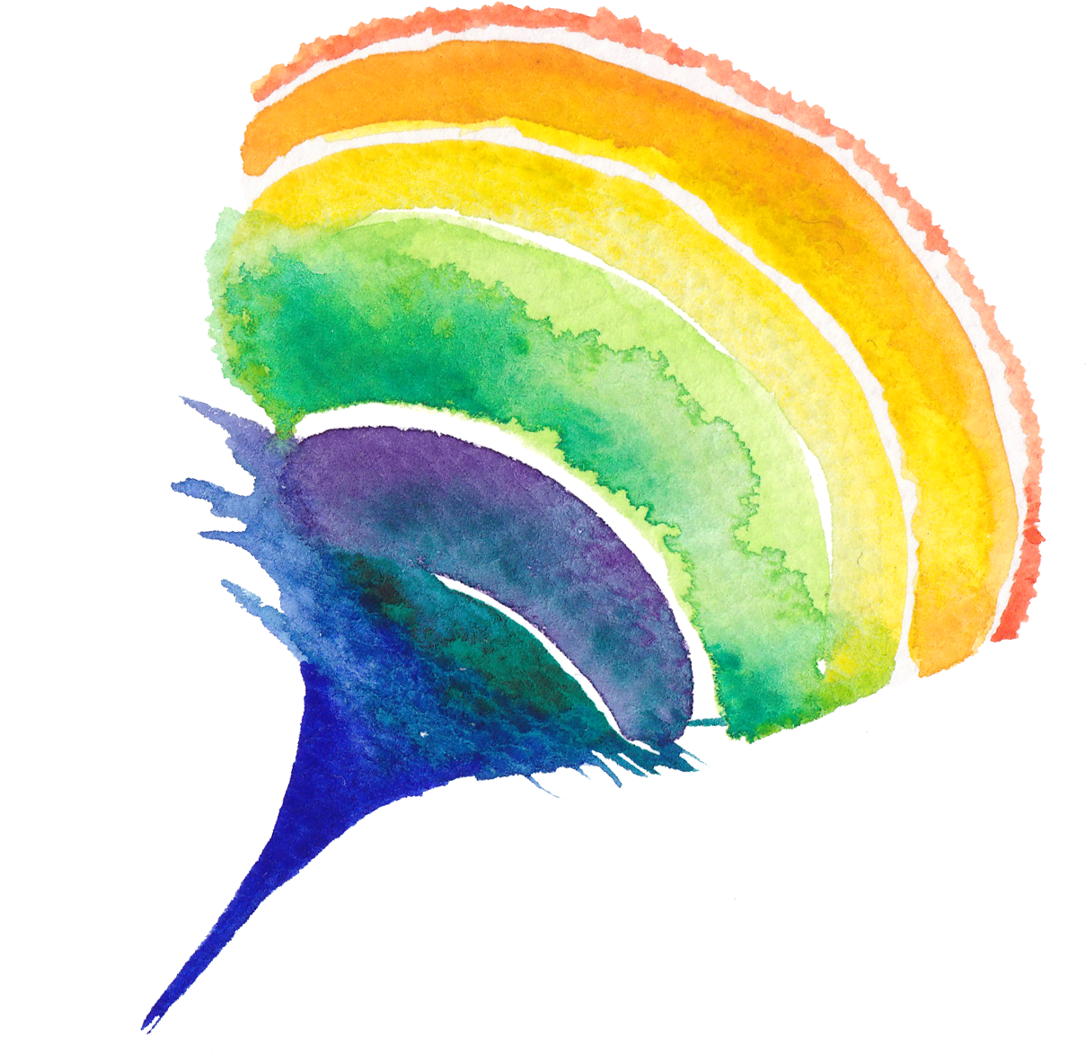 Creative Circle Painting Transprent - Watercolor Painting (1607x1235), Png Download