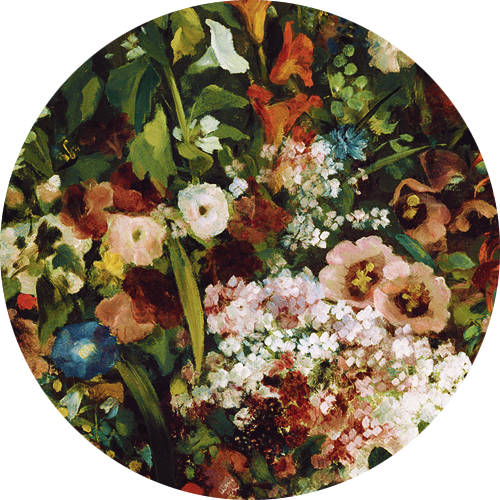 Bouquet Of Flowers In A Vase (500x500), Png Download