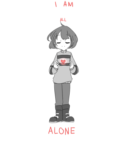 Are You Really Alone - Love (500x469), Png Download