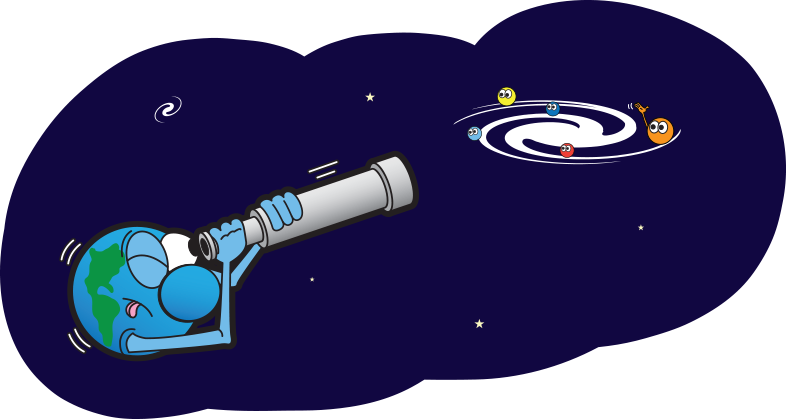 Planet Clipart Individual - Rogue Planets Cartoon Transparent (787x419), Png Download
