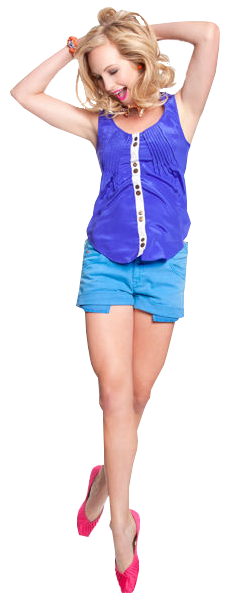 Tutorial - Candice King White Background (735x600), Png Download