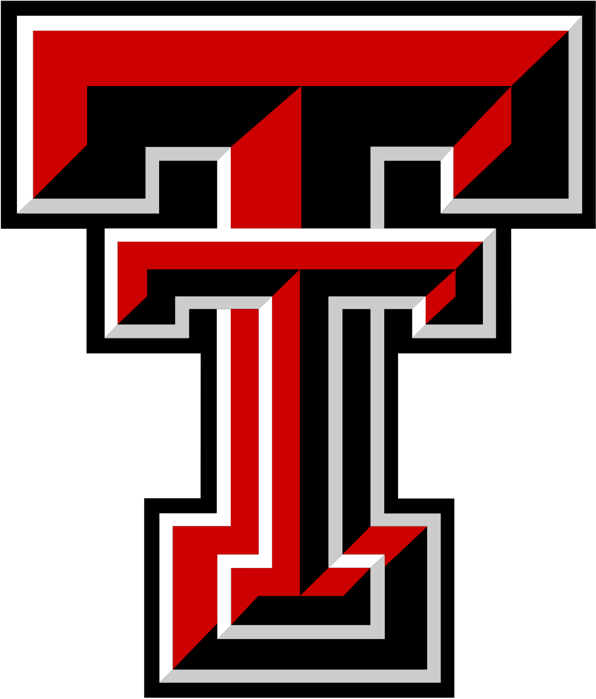 Texas Tech Red Raiders - Texas Tech Logo (1200x1388), Png Download