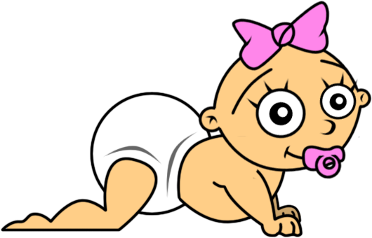 Free Baby Clip Art - Clip Art Baby Gif (530x340), Png Download