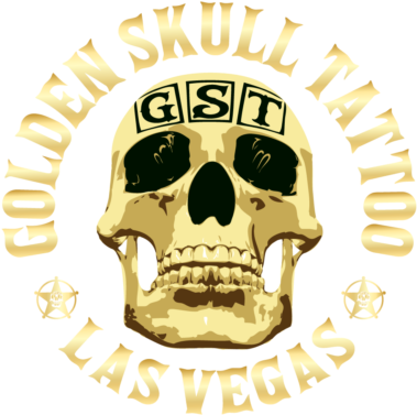 Las Vegas Premier Tattoo Shop Located On The Strip - Golden Skull Tattoo Logo (400x400), Png Download