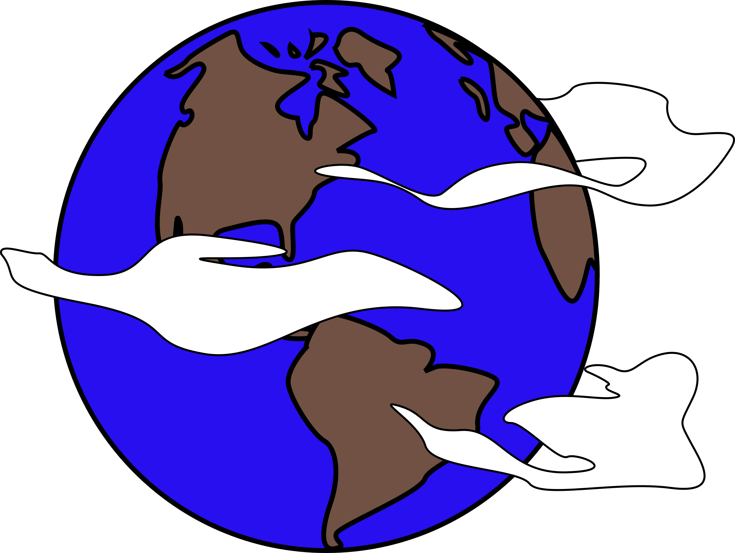 Crudely Drawn Globe Clipart Png (600x452), Png Download