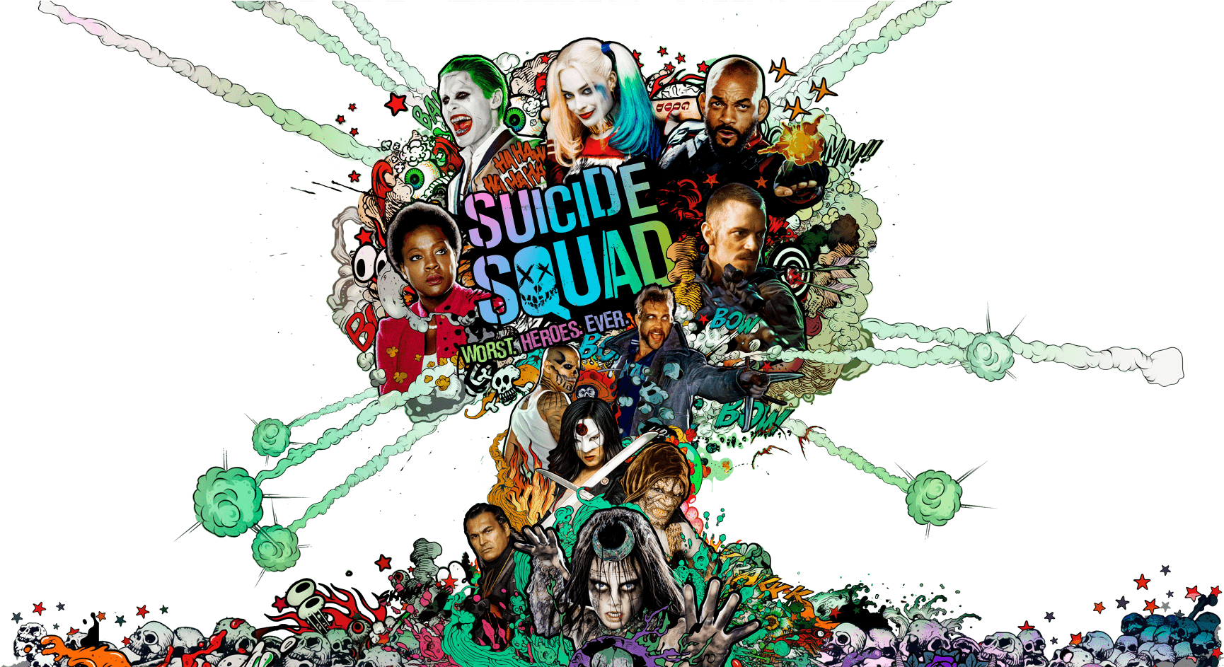 I Haven't Been Able To Get To The Movies As Much As - Suicide Squad Poster Png (1740x942), Png Download