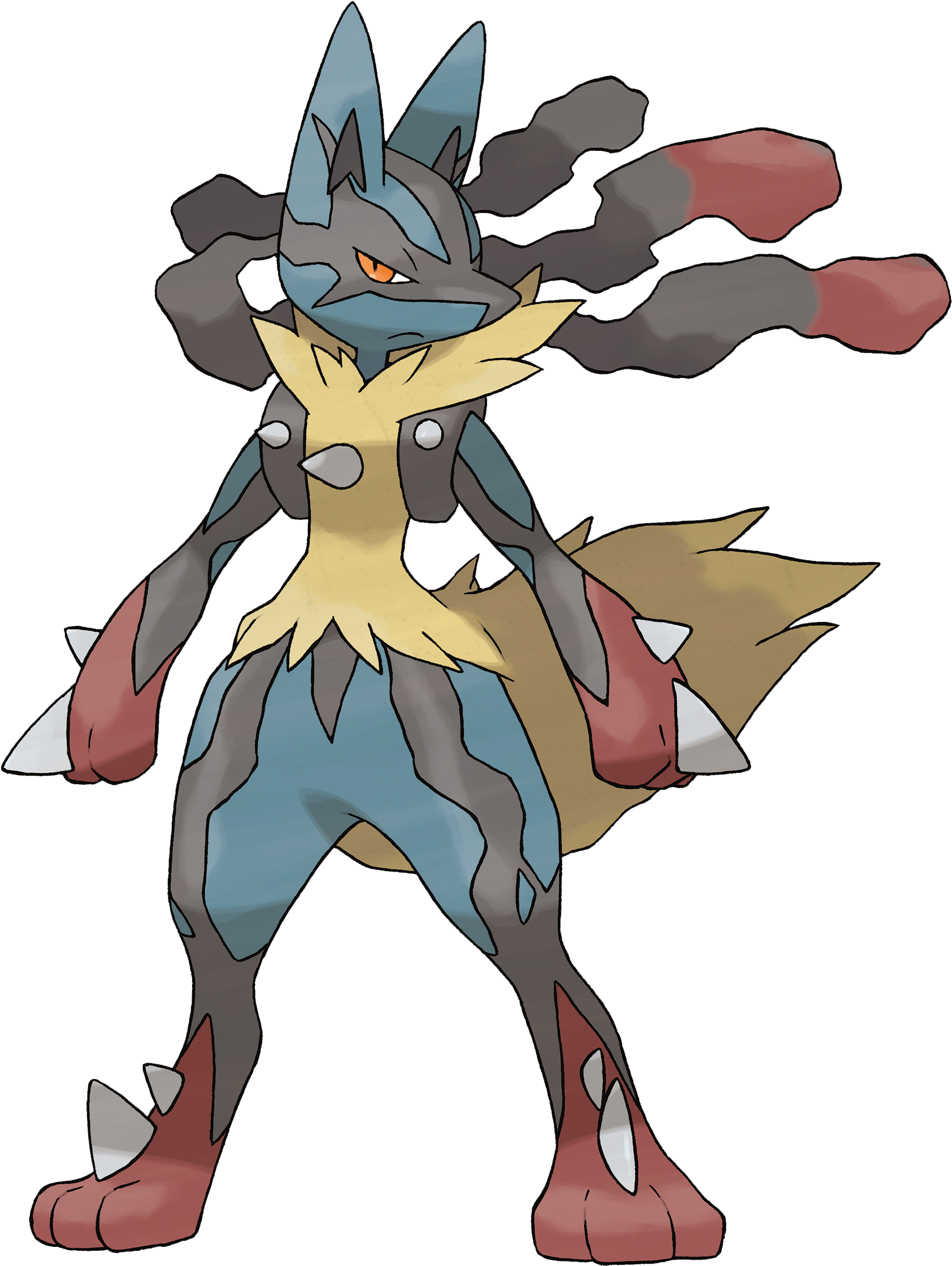 Mega Aura - Mega Lucario (1772x2402), Png Download