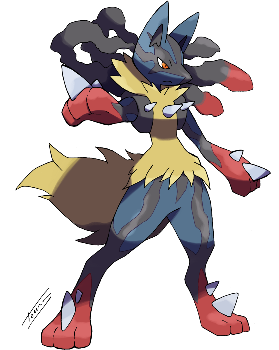 Lucario Mega-form By Tomycase On Deviantart - Mega Lucario (769x1038), Png Download