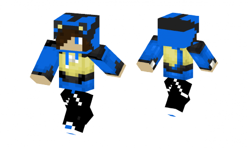 Skin Lucario Minecraft (500x300), Png Download