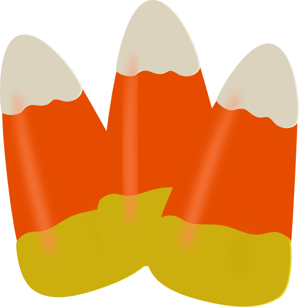 Halloween Candy Corn Clipart Free Images - Candy Corn Transparent Background (582x598), Png Download