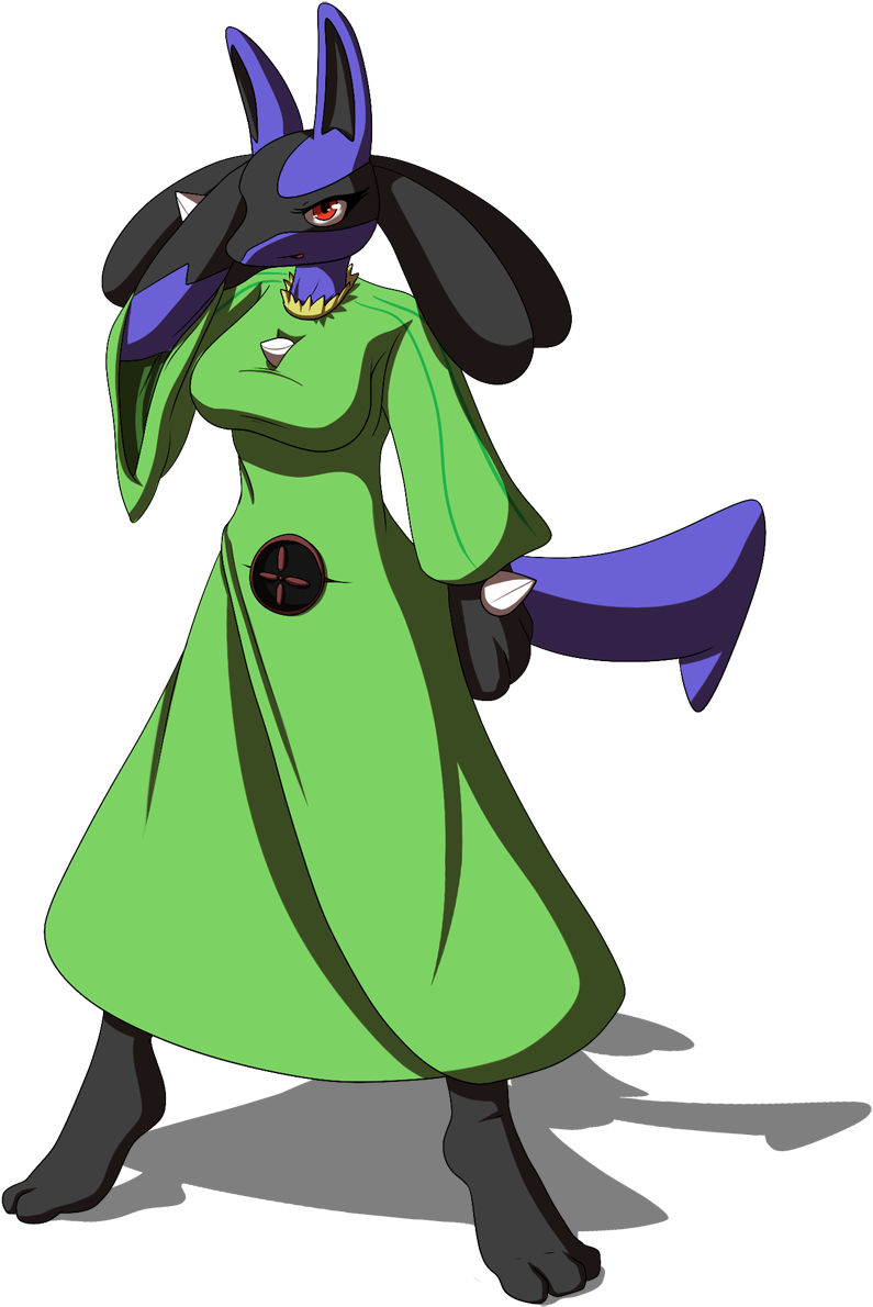 Amber The Lucario (976x1280), Png Download