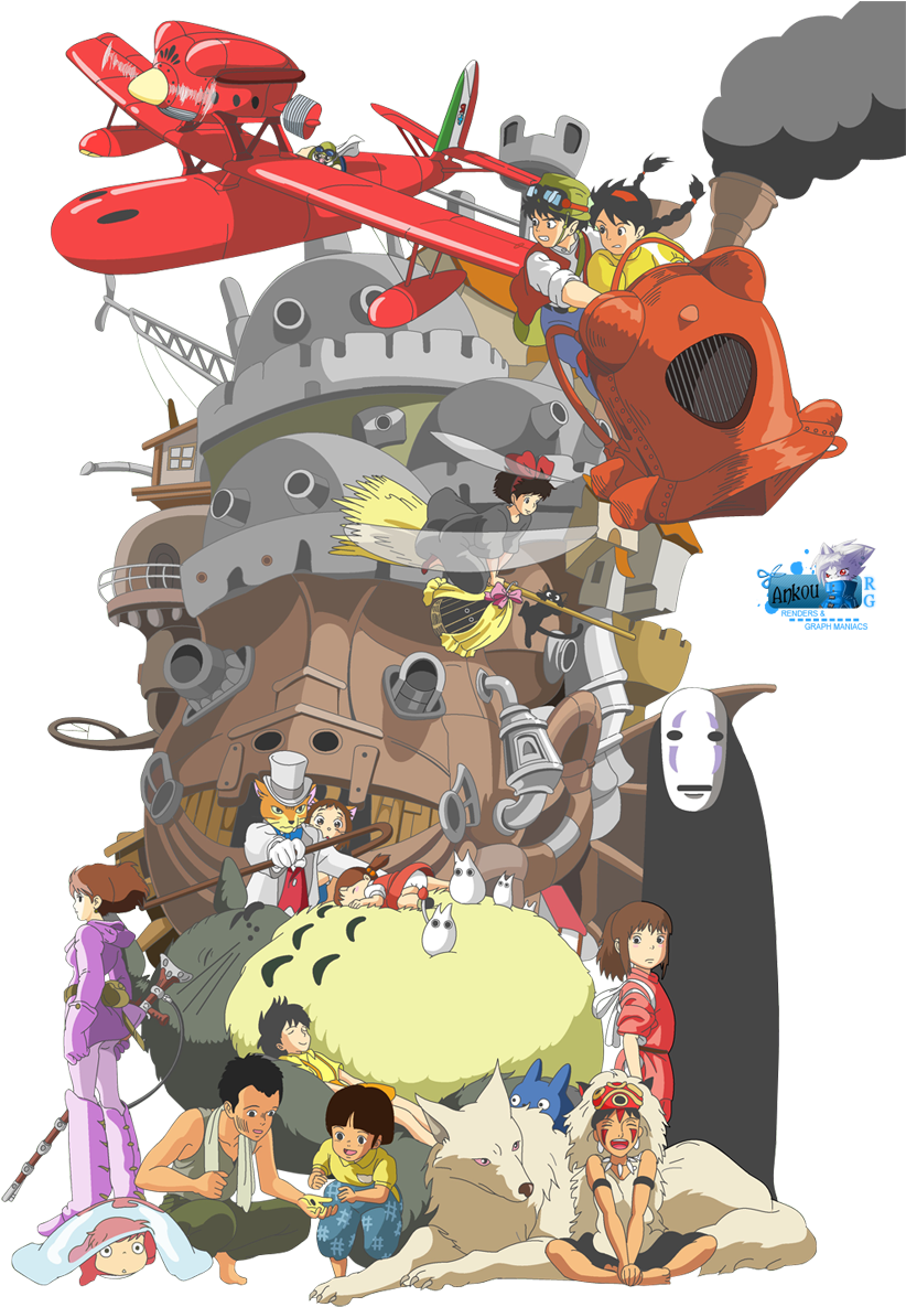 Render Studio Ghibli Renders (828x1200), Png Download