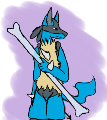 [request] Lucario - Cartoon (400x400), Png Download