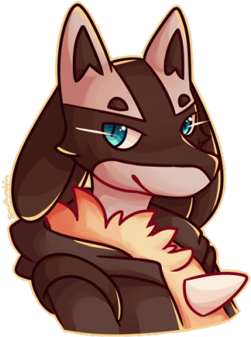 Lucario Bust Commish - Cartoon (500x500), Png Download