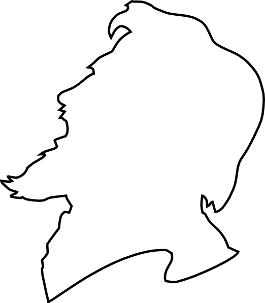 How To Set Use Person Yelling Outline Clipart (522x597), Png Download