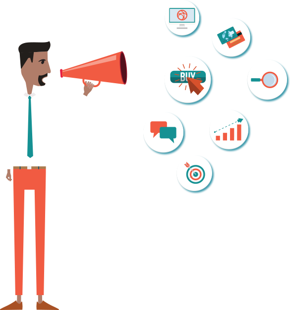 Internet/digital Marketing - Digital Marketing Clipart Png (585x626), Png Download