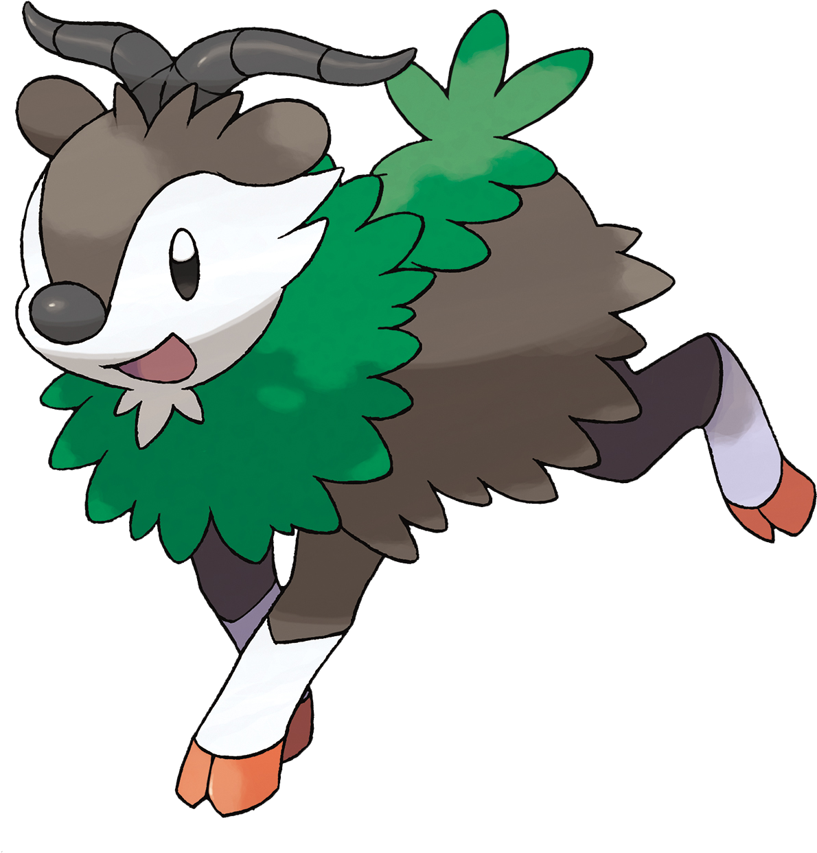 Skiddo - Pokemon Gogoat Pre Evolution (1409x1356), Png Download