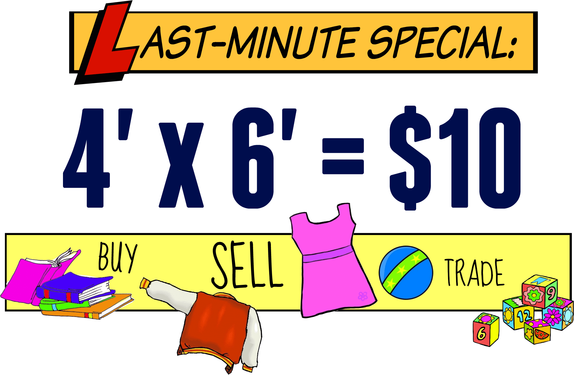 Flea Market Vector - Books Clip Art (2000x1339), Png Download