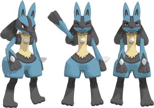 Browsing 3d Models On Deviantart - Lucario Mmd (640x360), Png Download