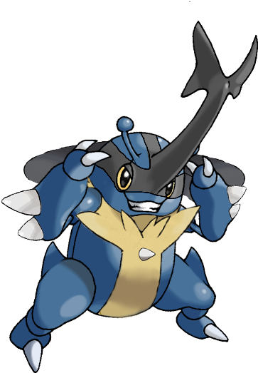 Oc Artheracross X Lucario Fusion - Heracross Fusions (573x591), Png Download