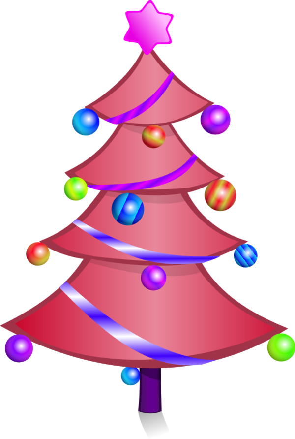 Pink Christmas Tree Clipart - Scentsy Christmas Shopping (600x892), Png Download