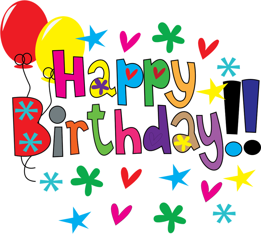 Printable Birthday Clipart At Getdrawings - Happy Birthday Clipart (900x822), Png Download