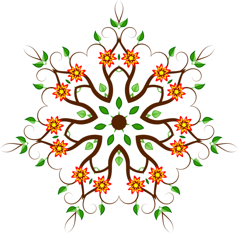 Floral Design Christmas Tree Flower Petal - Floral Design (769x750), Png Download