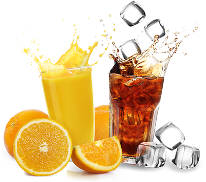 Bebidas - Oranges And Orange Juice Transparent (417x379), Png Download