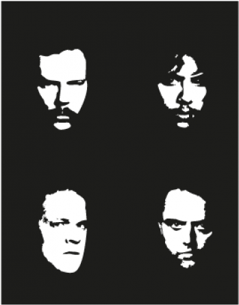 Metallica Faces Logo Vector - Metallica Black Album Faces (518x518), Png Download