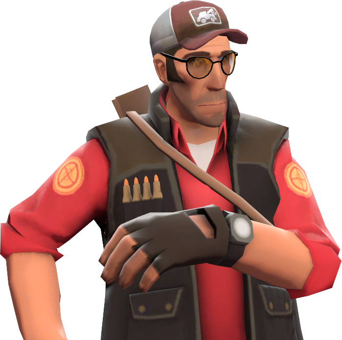 Sniper Ellis - Sniper Tf2 Png (699x695), Png Download