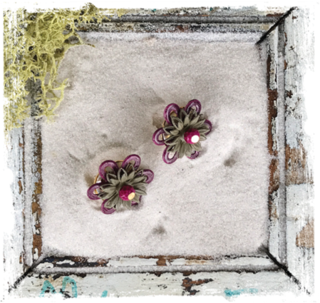 Lush Earrings Ls03 - Pansy (450x450), Png Download
