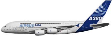 Flying Clipart Airbus - Airbus A380 With No Background (400x400), Png Download