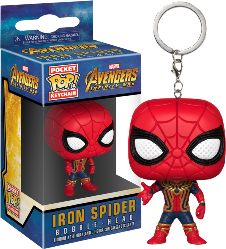 Avengers Infinity War Iron Spider - Funko Keychain Iron Spider (500x500), Png Download