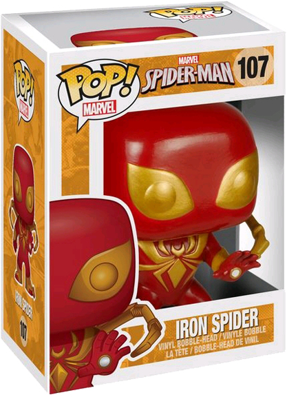 Iron Spider Us Exclusive Pop Vinyl Figure - Iron Spider Funko Pop Exclusive (600x600), Png Download
