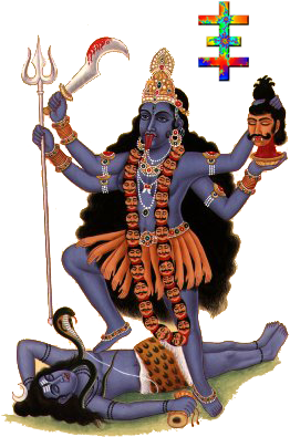 La Diosa Kali Baila Sobre Shiva - Kali Maa Polyresin Statues (320x415), Png Download