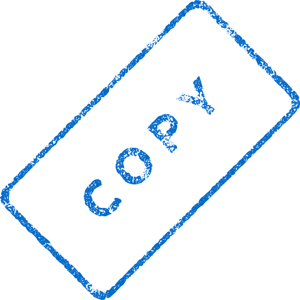 Copy Stamp Png (600x599), Png Download