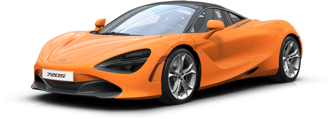 Mclaren Orange - Mclaren 720s Silica White (1250x412), Png Download