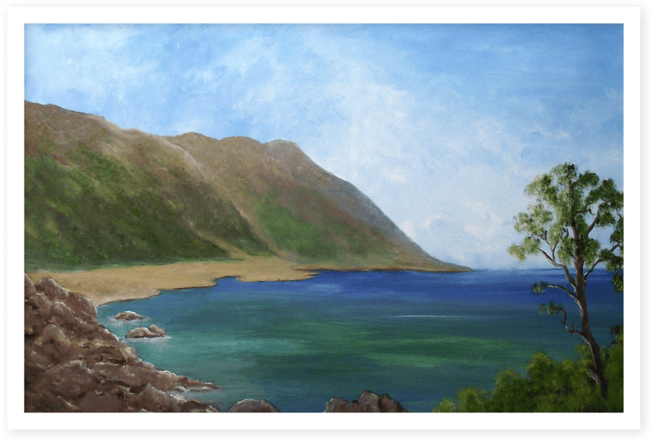 Kathleen Murphy Art Coast Ireland Mountains (1000x750), Png Download