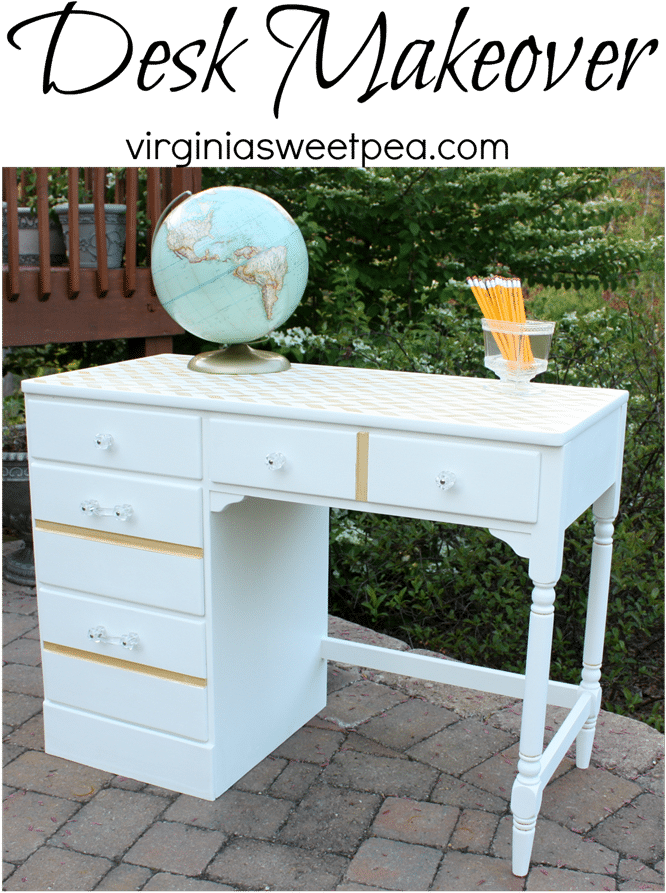 A Desk Gets A Feminine Makeover With White And Gold - Authentic Me: A Story Of Strength, Perseverance (692x918), Png Download
