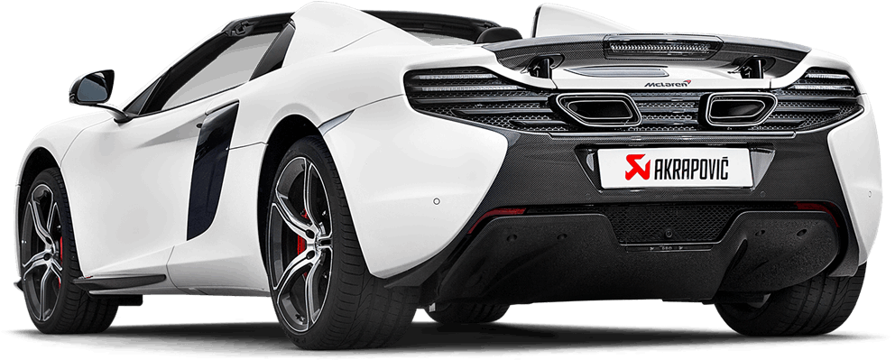 Akrapovic Mclaren 650s / 650s Spider Titanium Slip - Mclaren 650s (1275x800), Png Download