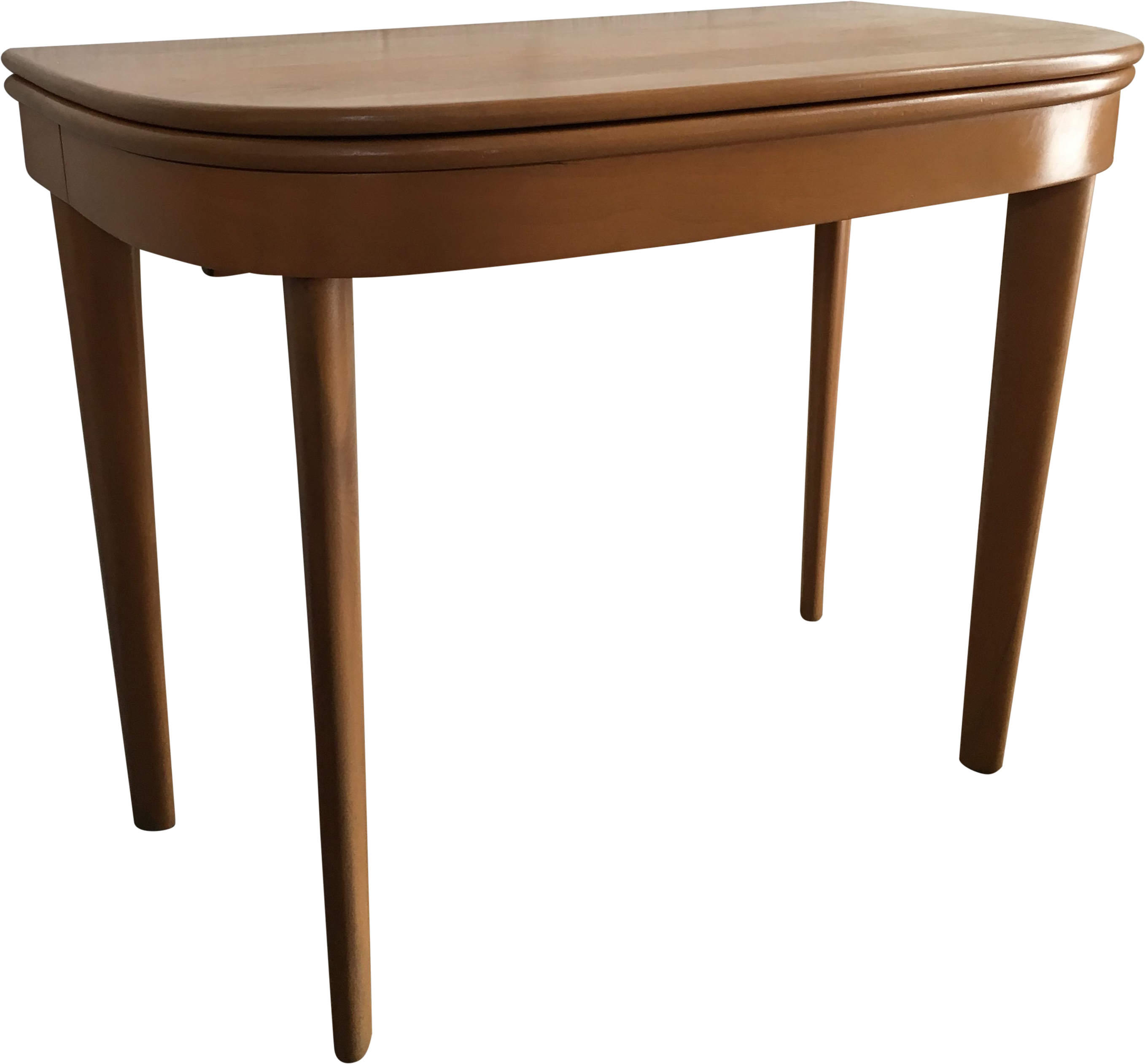 Vintage Mid Century Modern Heywood Wakefield Console/ - Black Walnut Butcher Block Desk (3016x2803), Png Download