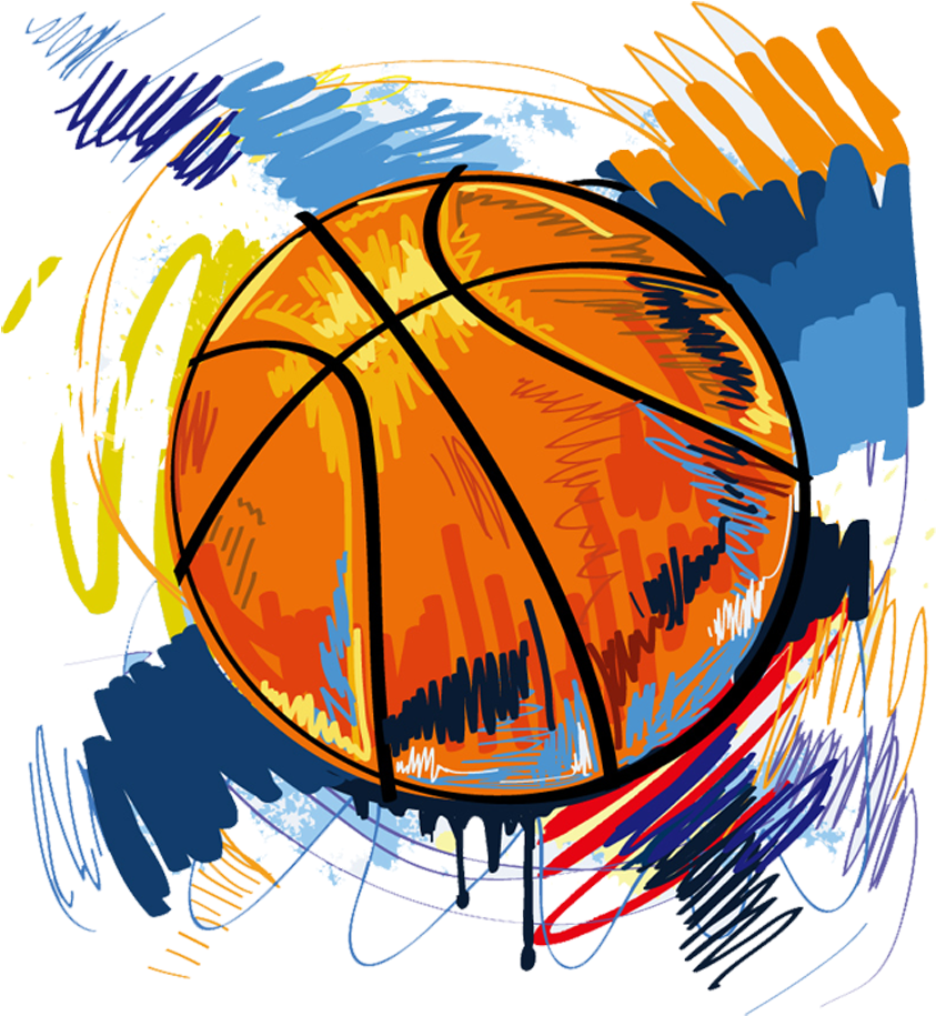 T-shirt Basketball Graffiti Illustration (1129x1200), Png Download