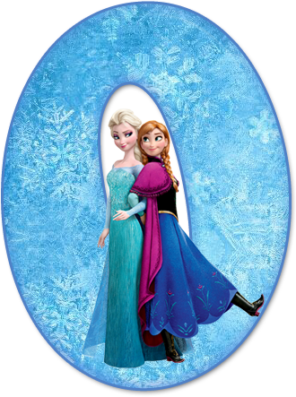 O - Letra O De Frozen (330x443), Png Download