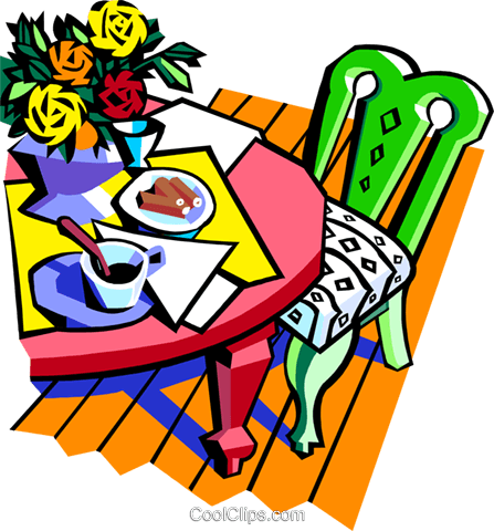 Food And Dining/dinner Table Royalty Free Vector Clip - Food (447x480), Png Download