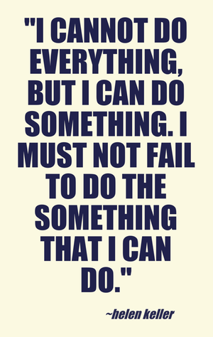 Helen Keller - Helen Keller Thoughts (300x474), Png Download