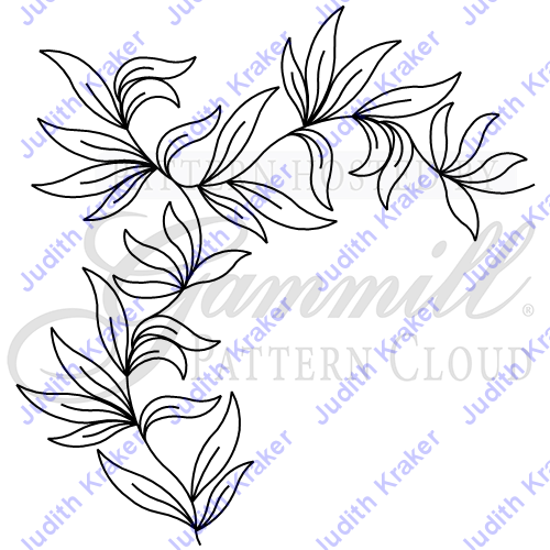 Bdrc Bamboo Leaves Corner (500x500), Png Download