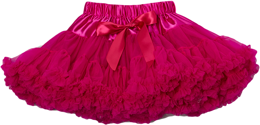 Hot Pink Chiffon Pettiskirt Tutu - Clothing (1000x1201), Png Download
