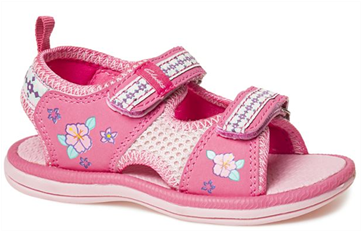 Clarks Girls Feisty Pink Sandal - Child (360x360), Png Download