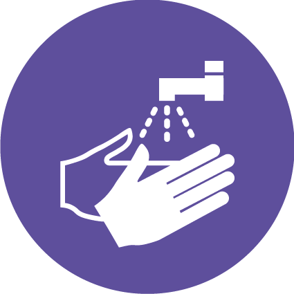 Wash Hands Symbol - Wash Your Hands Here Sign (425x425), Png Download
